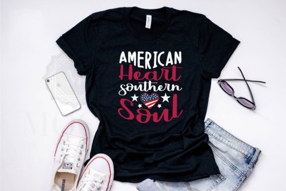 American Heart Southern Soul 4th of July T-Shirt Designs