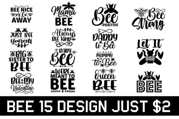 Bee T-shirt and SVG Design Bundle for Local Branding