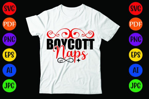 Boycott Naps: A Playful T-Shirt Design for Kids