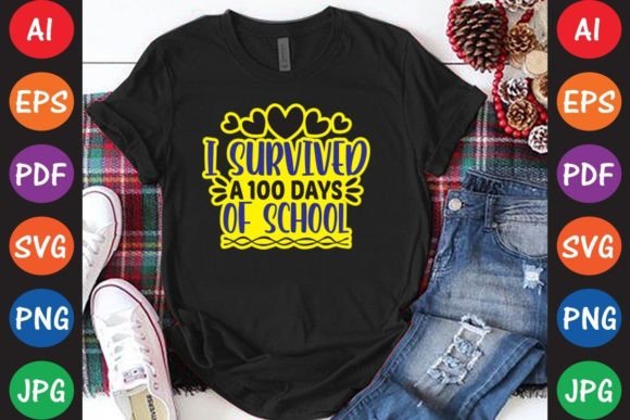 Celebrate 100 Days of School with Engaging T-Shirt Designs and Graphics