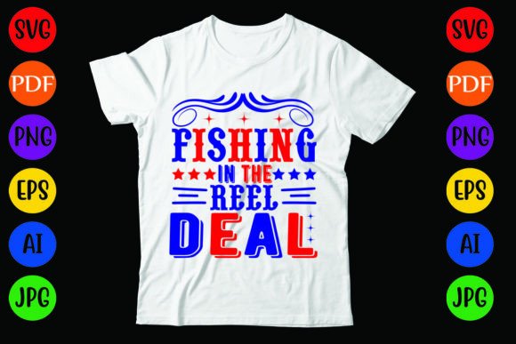 Fishing in the Reel Deal: A Versatile T-Shirt Design and Graphics Asset