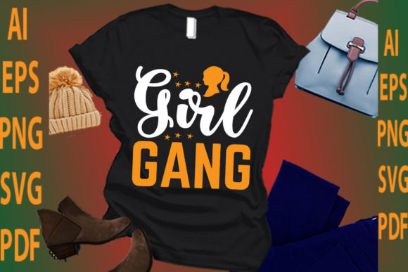 Girl Gang: A Bold Graphics Choice for T-Shirt Designs