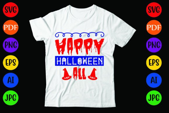 Happy Halloween All: A Versatile Graphics and T-Shirt Design