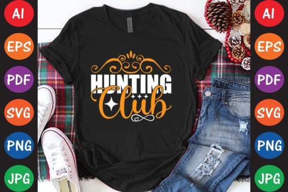 Hunting Club: A Versatile Graphics and T-Shirt Design Asset
