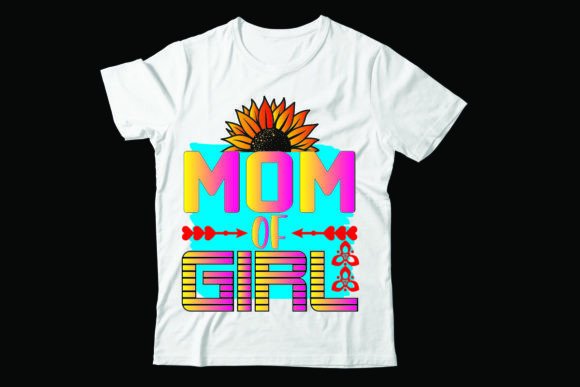 Mom of Girl: A Versatile Graphic for T-Shirt Designs
