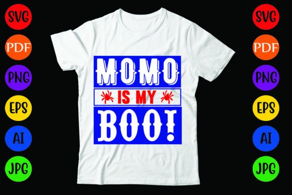 Momo is My Boo: A Charming Halloween T-Shirt Design
