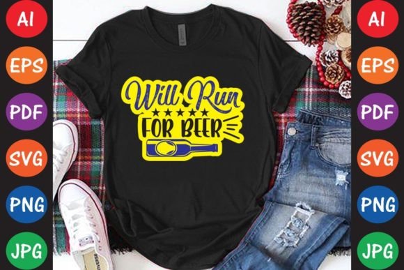 Will Run for Beer: A Fun and Versatile Embroidery Design